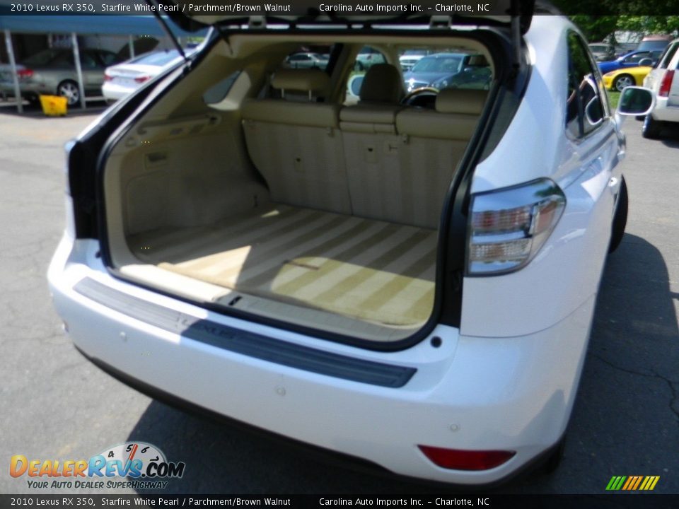 2010 Lexus RX 350 Starfire White Pearl / Parchment/Brown Walnut Photo #21