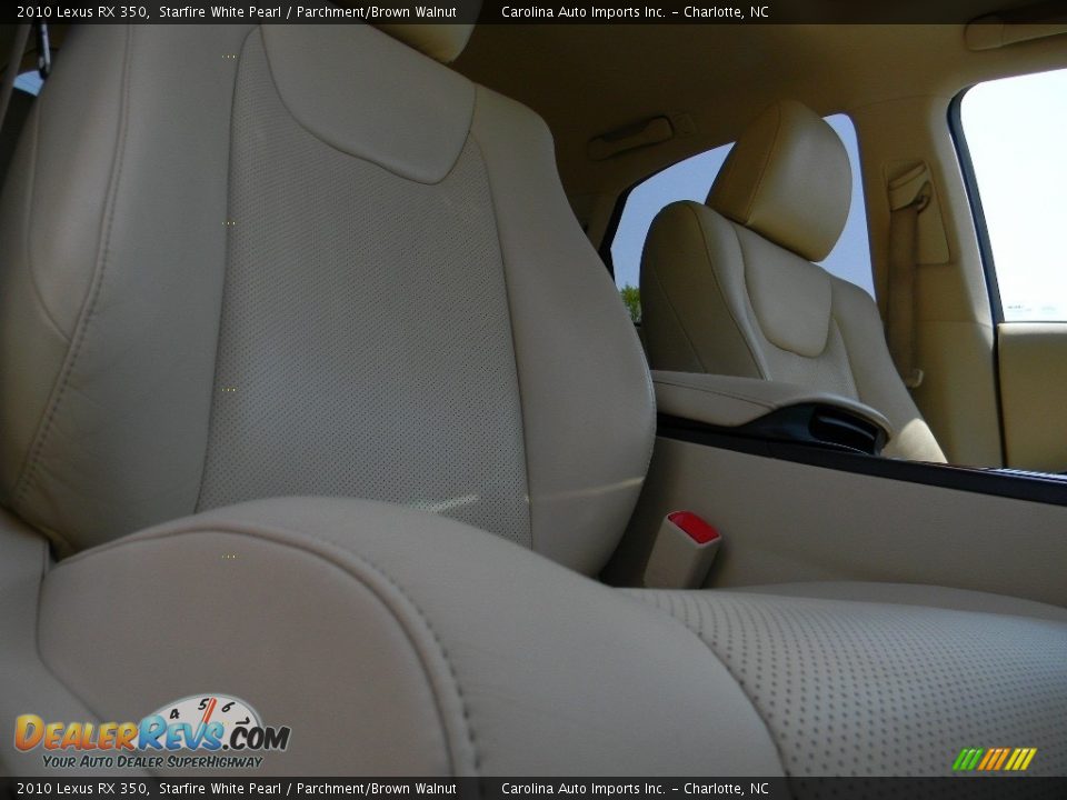 2010 Lexus RX 350 Starfire White Pearl / Parchment/Brown Walnut Photo #23