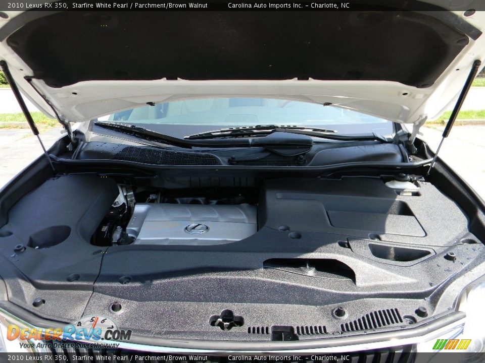 2010 Lexus RX 350 Starfire White Pearl / Parchment/Brown Walnut Photo #26