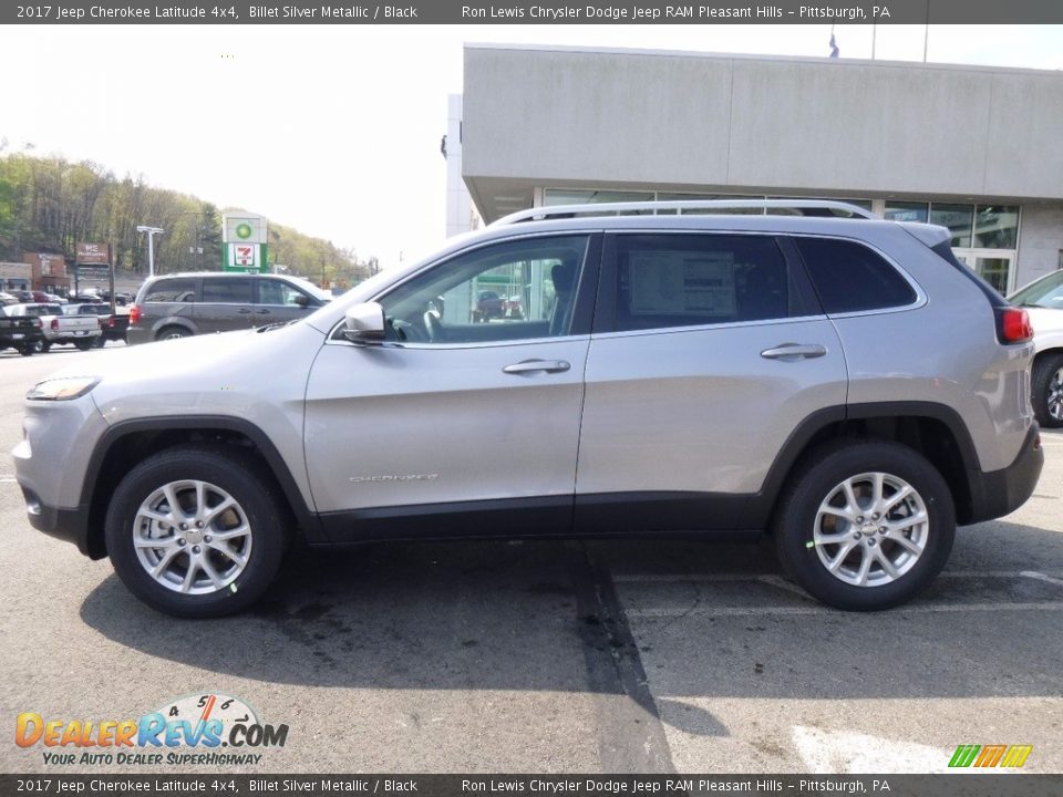 2017 Jeep Cherokee Latitude 4x4 Billet Silver Metallic / Black Photo #2