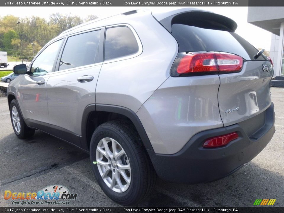2017 Jeep Cherokee Latitude 4x4 Billet Silver Metallic / Black Photo #3