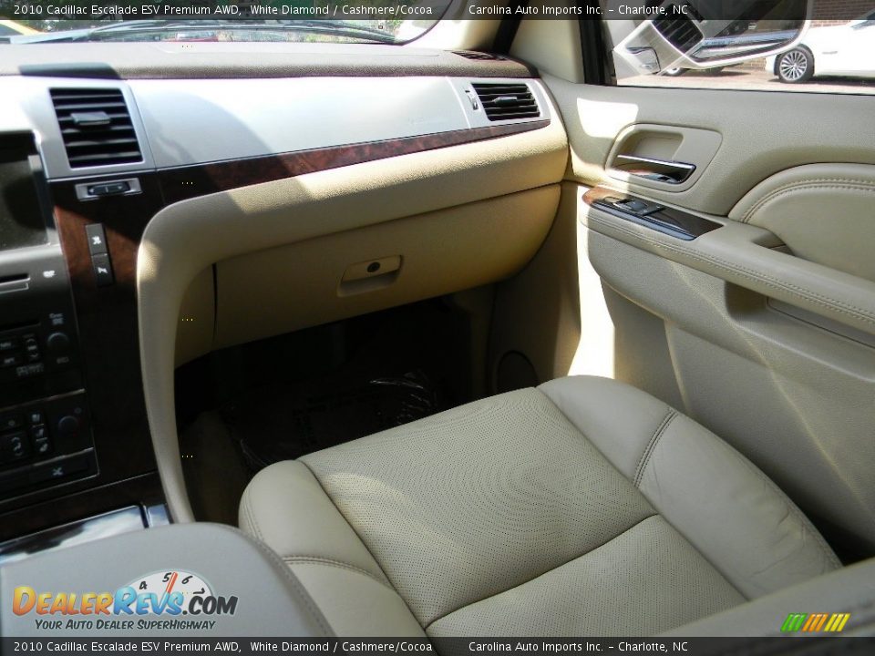 2010 Cadillac Escalade ESV Premium AWD White Diamond / Cashmere/Cocoa Photo #14