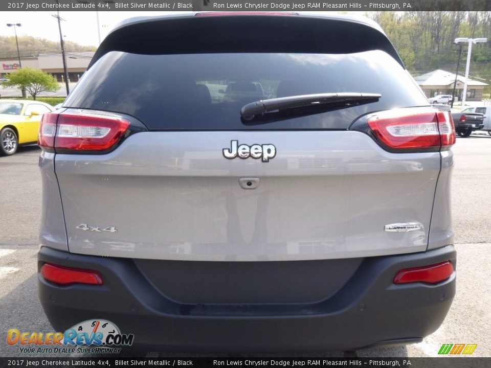 2017 Jeep Cherokee Latitude 4x4 Billet Silver Metallic / Black Photo #4