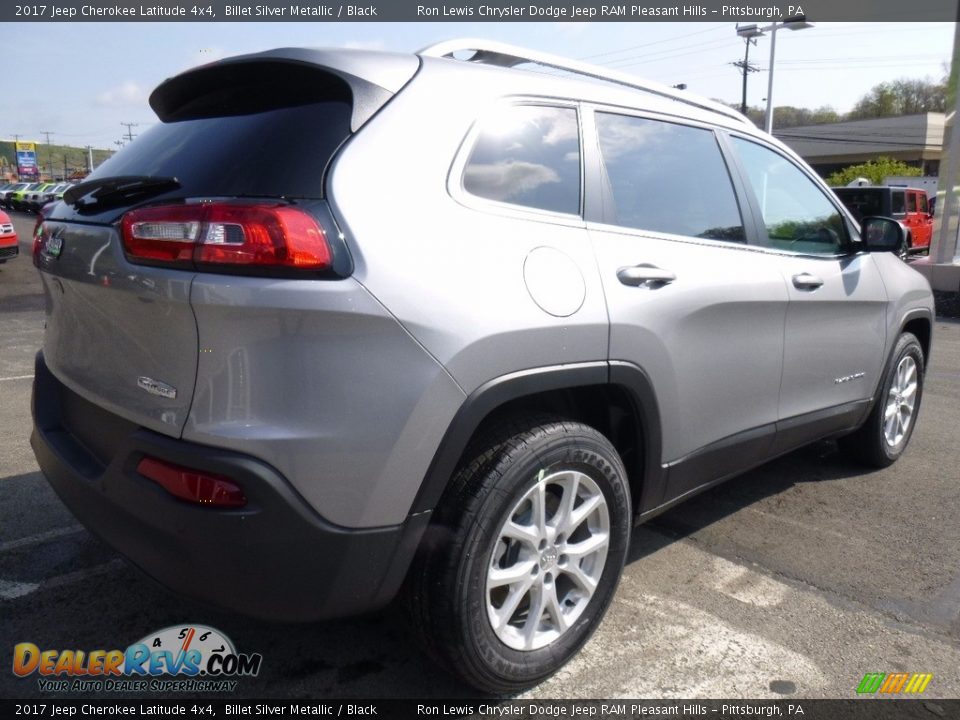 2017 Jeep Cherokee Latitude 4x4 Billet Silver Metallic / Black Photo #6