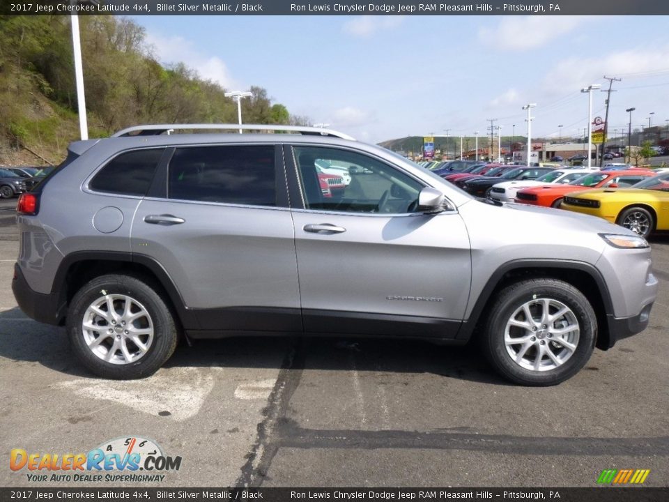 2017 Jeep Cherokee Latitude 4x4 Billet Silver Metallic / Black Photo #7