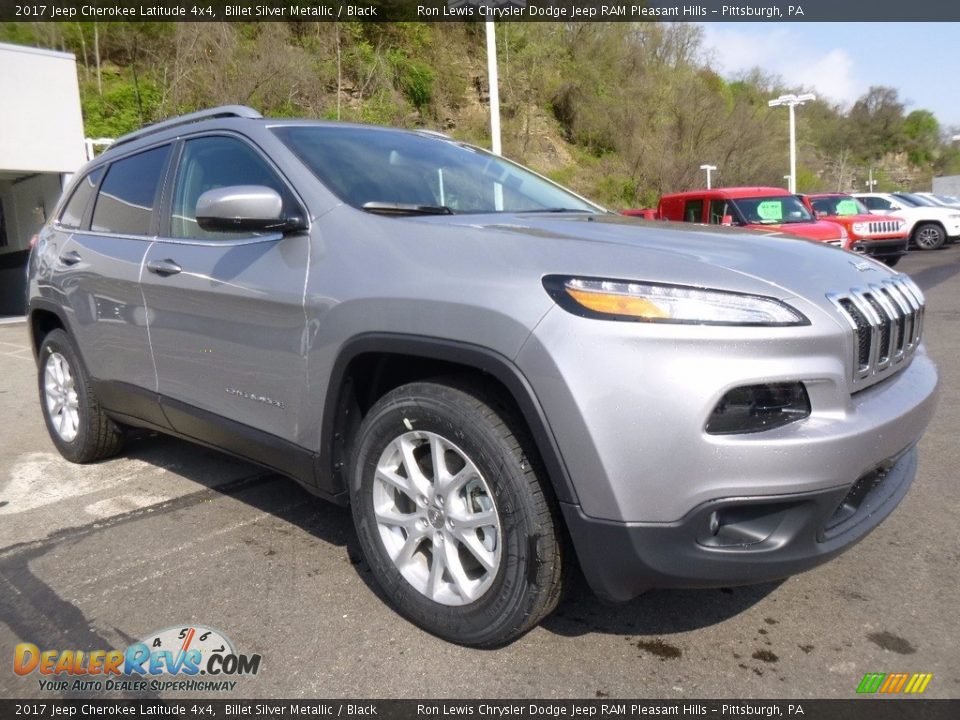 2017 Jeep Cherokee Latitude 4x4 Billet Silver Metallic / Black Photo #8