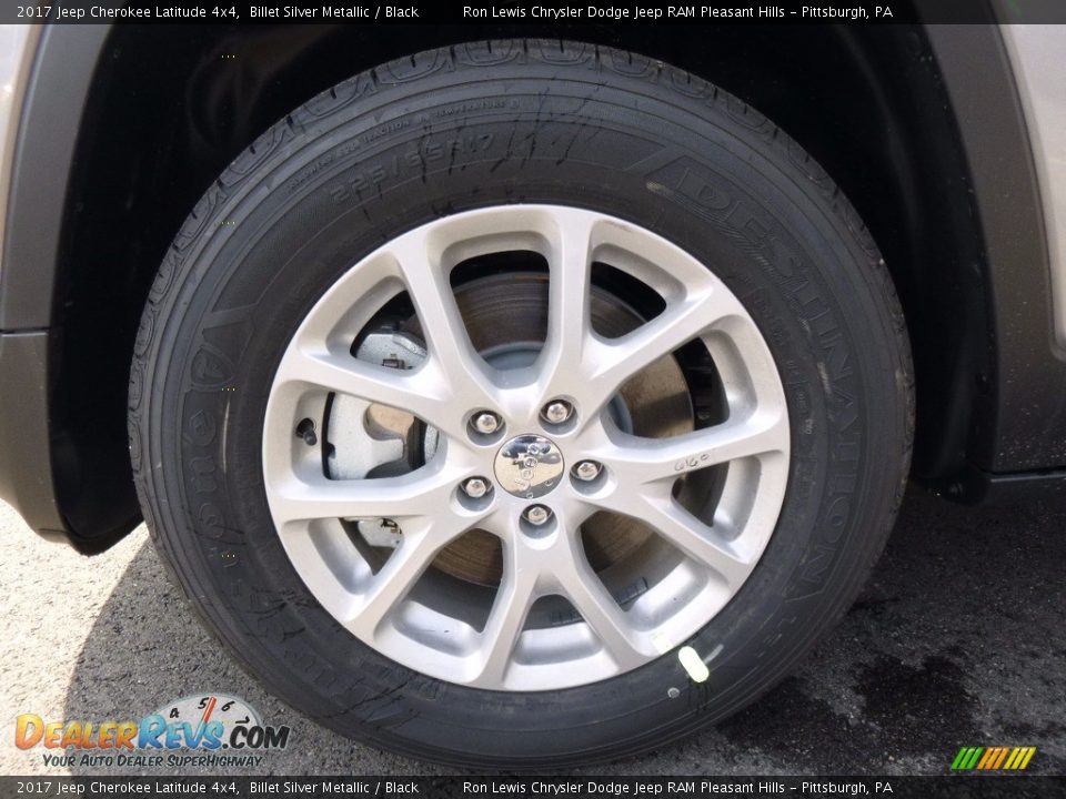 2017 Jeep Cherokee Latitude 4x4 Billet Silver Metallic / Black Photo #10