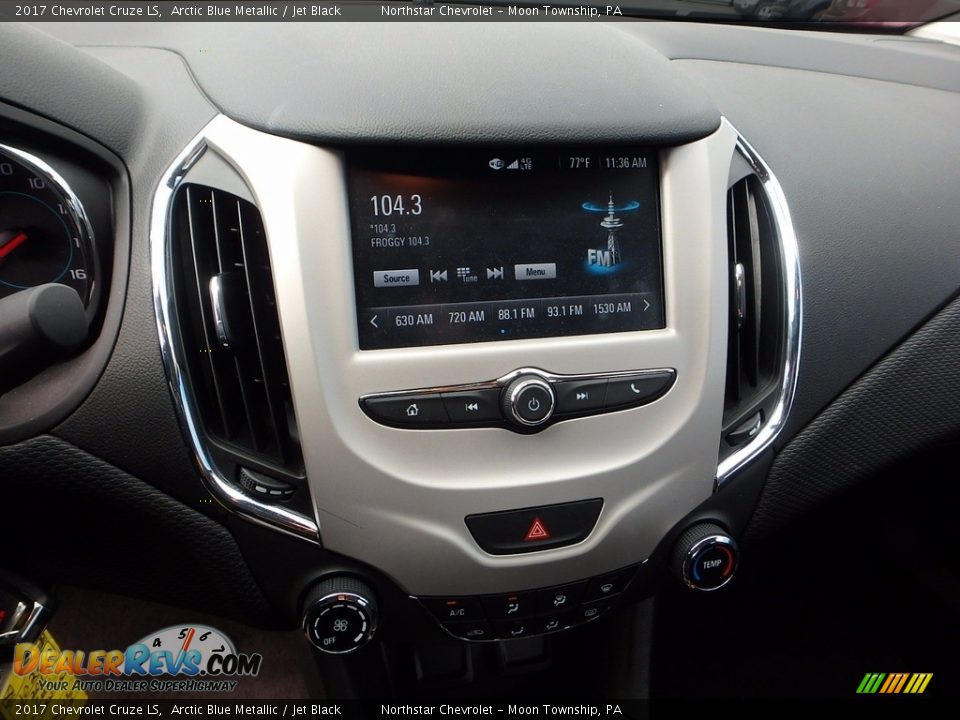 2017 Chevrolet Cruze LS Arctic Blue Metallic / Jet Black Photo #27