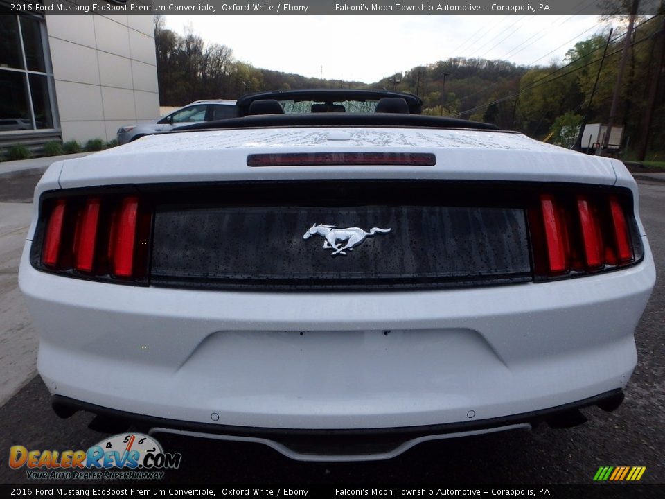 2016 Ford Mustang EcoBoost Premium Convertible Oxford White / Ebony Photo #3