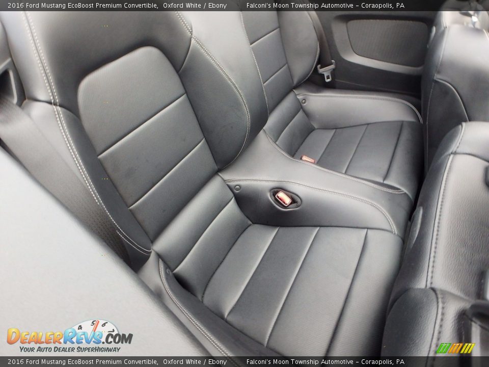 Rear Seat of 2016 Ford Mustang EcoBoost Premium Convertible Photo #14