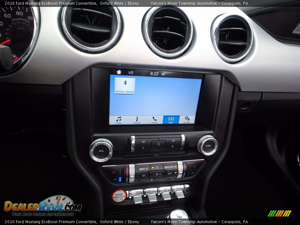 Controls of 2016 Ford Mustang EcoBoost Premium Convertible Photo #22
