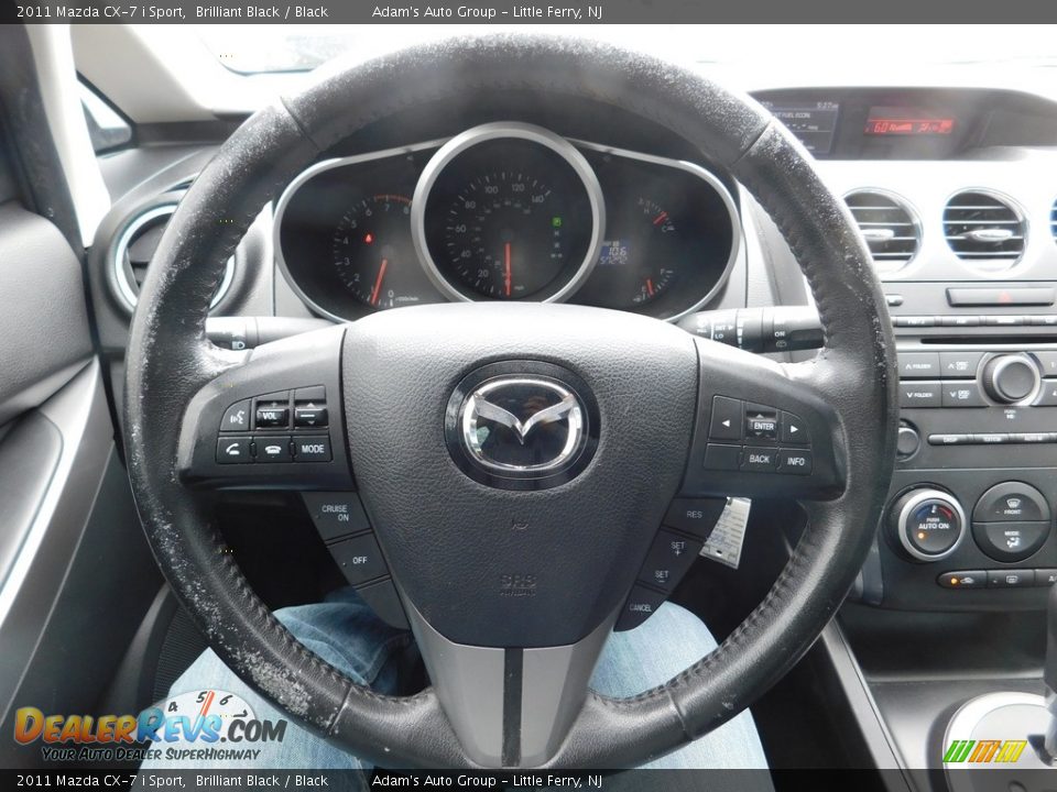 2011 Mazda CX-7 i Sport Brilliant Black / Black Photo #17