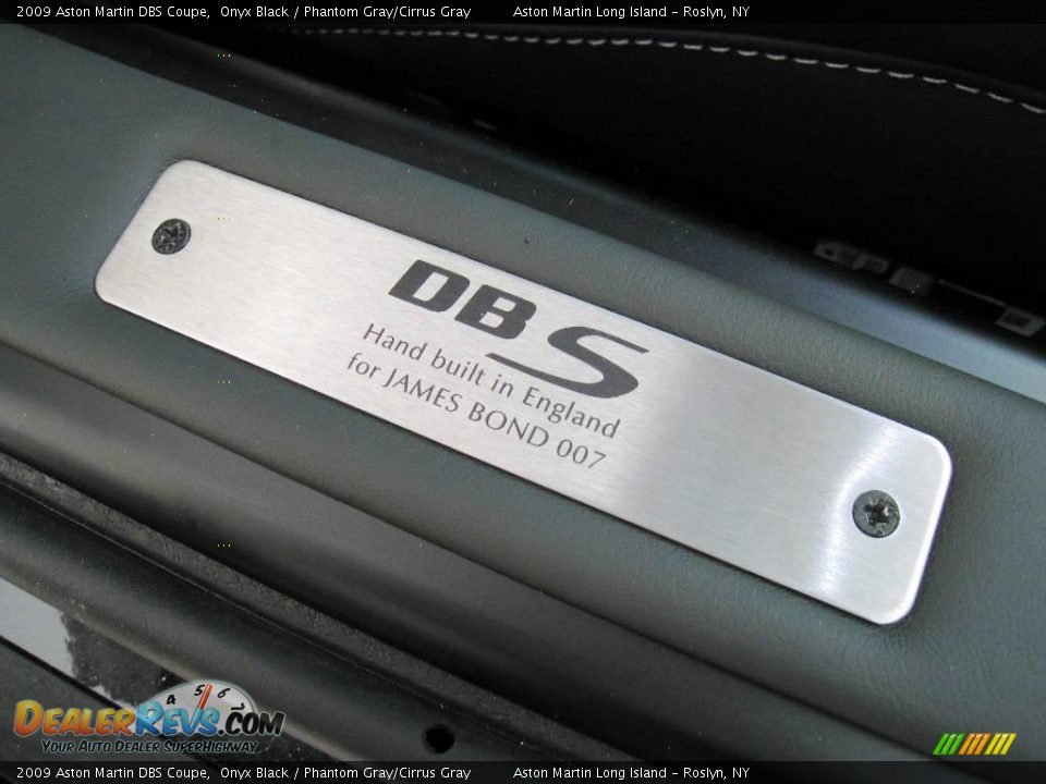 2009 Aston Martin DBS Coupe Onyx Black / Phantom Gray/Cirrus Gray Photo #13