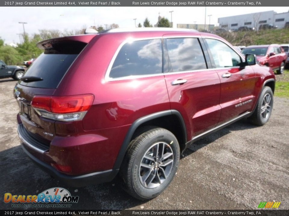 2017 Jeep Grand Cherokee Limited 4x4 Velvet Red Pearl / Black Photo #6