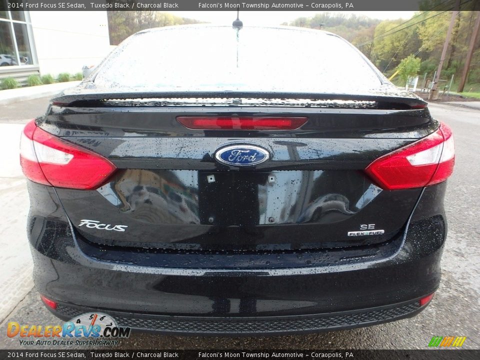 2014 Ford Focus SE Sedan Tuxedo Black / Charcoal Black Photo #3