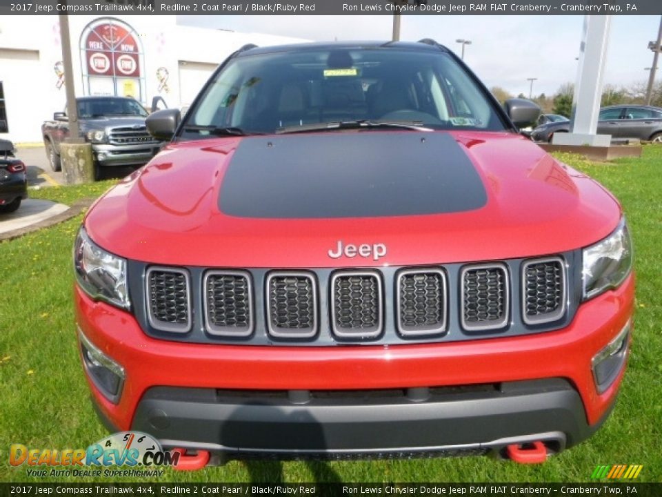 2017 Jeep Compass Trailhawk 4x4 Redline 2 Coat Pearl / Black/Ruby Red Photo #9