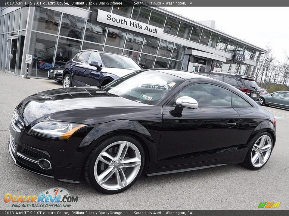 2013 Audi TT S 2.0T quattro Coupe Brilliant Black / Black/Orange Photo #1