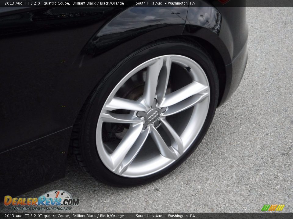 2013 Audi TT S 2.0T quattro Coupe Brilliant Black / Black/Orange Photo #3
