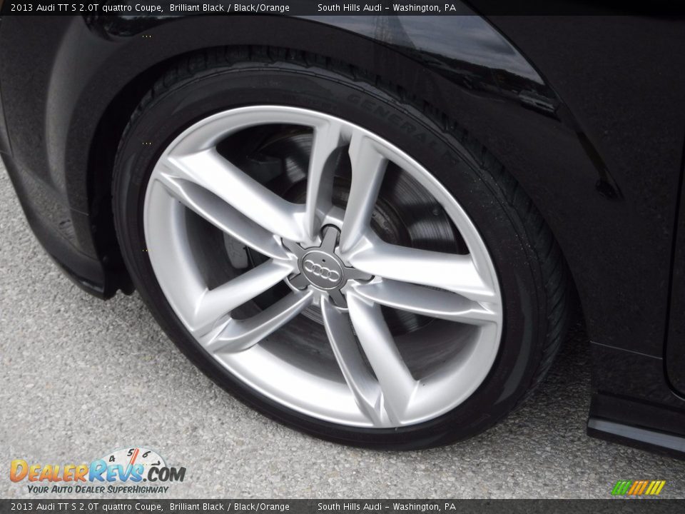 2013 Audi TT S 2.0T quattro Coupe Brilliant Black / Black/Orange Photo #4