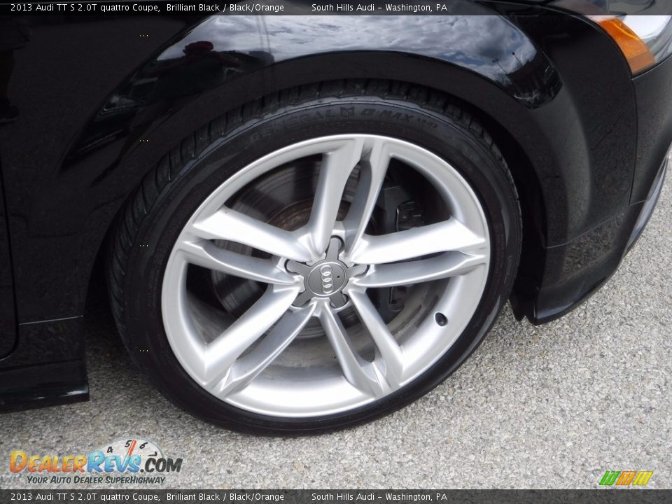 2013 Audi TT S 2.0T quattro Coupe Brilliant Black / Black/Orange Photo #9