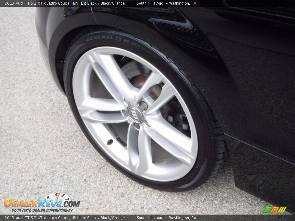 2013 Audi TT S 2.0T quattro Coupe Brilliant Black / Black/Orange Photo #10