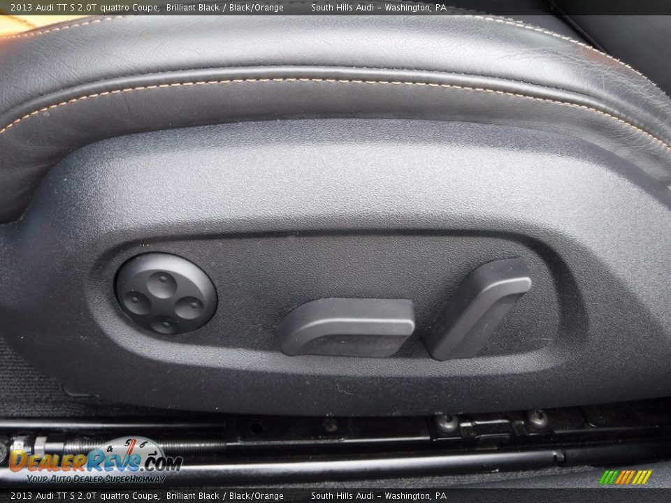 2013 Audi TT S 2.0T quattro Coupe Brilliant Black / Black/Orange Photo #18