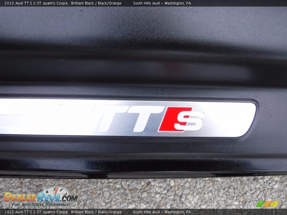 2013 Audi TT S 2.0T quattro Coupe Brilliant Black / Black/Orange Photo #19