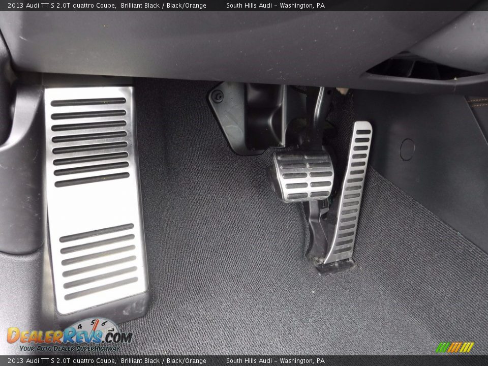2013 Audi TT S 2.0T quattro Coupe Brilliant Black / Black/Orange Photo #23