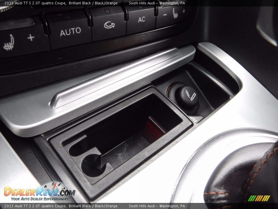 2013 Audi TT S 2.0T quattro Coupe Brilliant Black / Black/Orange Photo #27