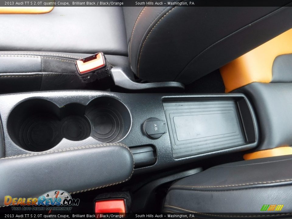 2013 Audi TT S 2.0T quattro Coupe Brilliant Black / Black/Orange Photo #28