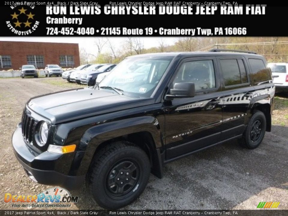 2017 Jeep Patriot Sport 4x4 Black / Dark Slate Gray Photo #1