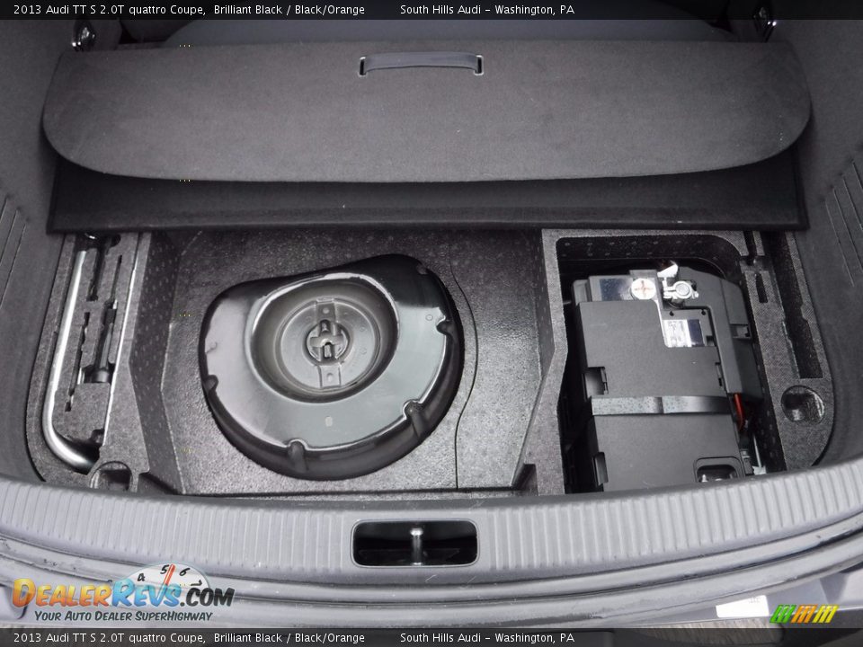 2013 Audi TT S 2.0T quattro Coupe Brilliant Black / Black/Orange Photo #34