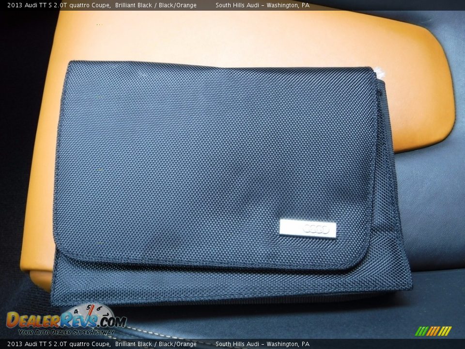 2013 Audi TT S 2.0T quattro Coupe Brilliant Black / Black/Orange Photo #35