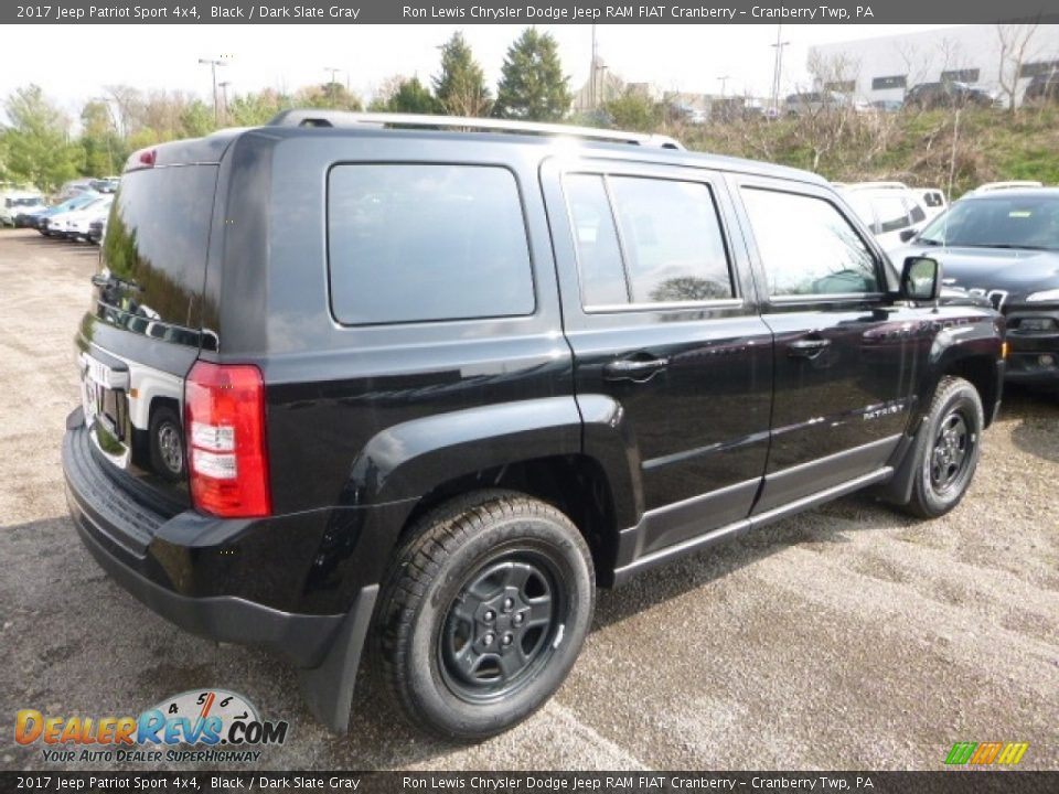 2017 Jeep Patriot Sport 4x4 Black / Dark Slate Gray Photo #6