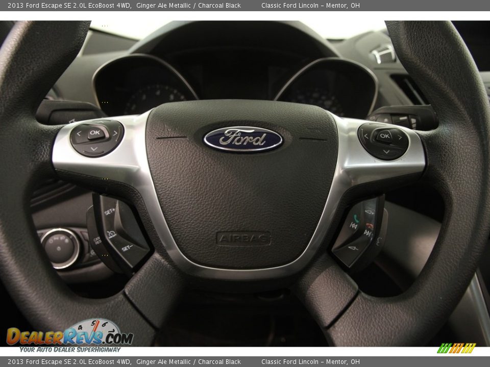 2013 Ford Escape SE 2.0L EcoBoost 4WD Steering Wheel Photo #6