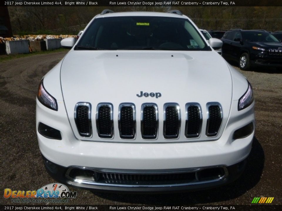 2017 Jeep Cherokee Limited 4x4 Bright White / Black Photo #9