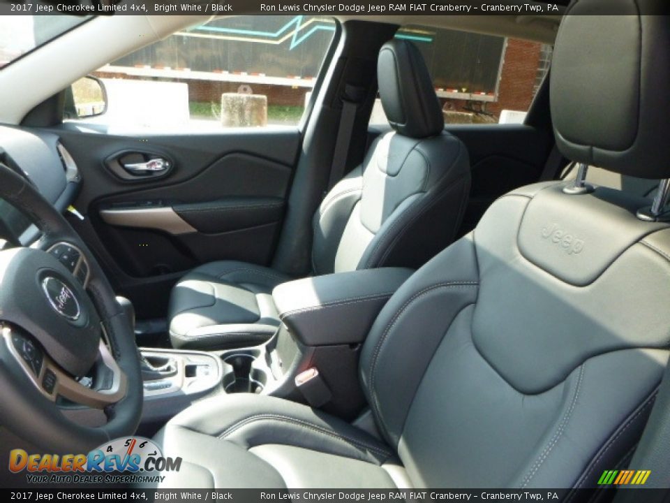 2017 Jeep Cherokee Limited 4x4 Bright White / Black Photo #13