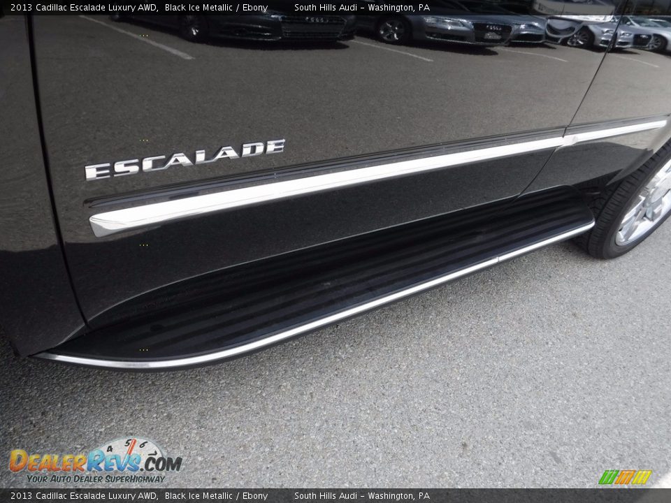 2013 Cadillac Escalade Luxury AWD Black Ice Metallic / Ebony Photo #5
