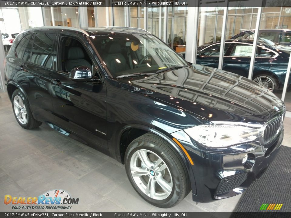 2017 BMW X5 xDrive35i Carbon Black Metallic / Black Photo #1