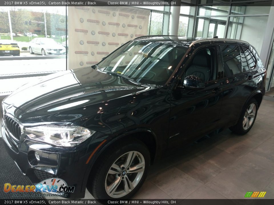 2017 BMW X5 xDrive35i Carbon Black Metallic / Black Photo #3