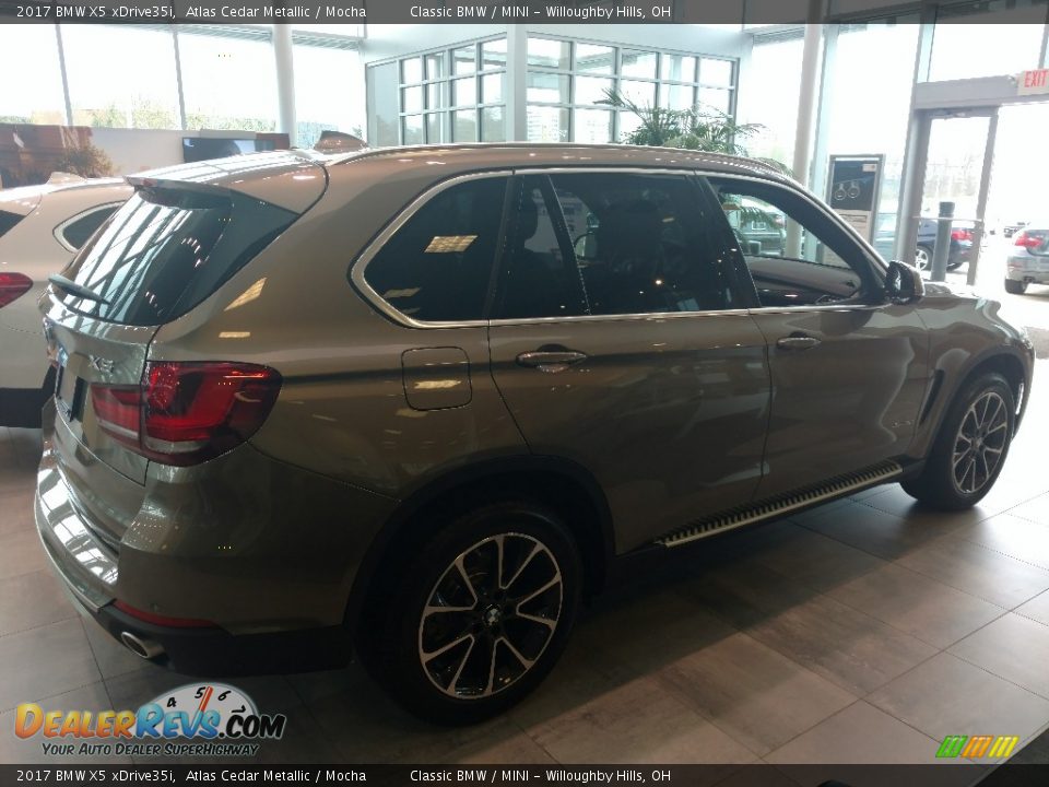 2017 BMW X5 xDrive35i Atlas Cedar Metallic / Mocha Photo #3