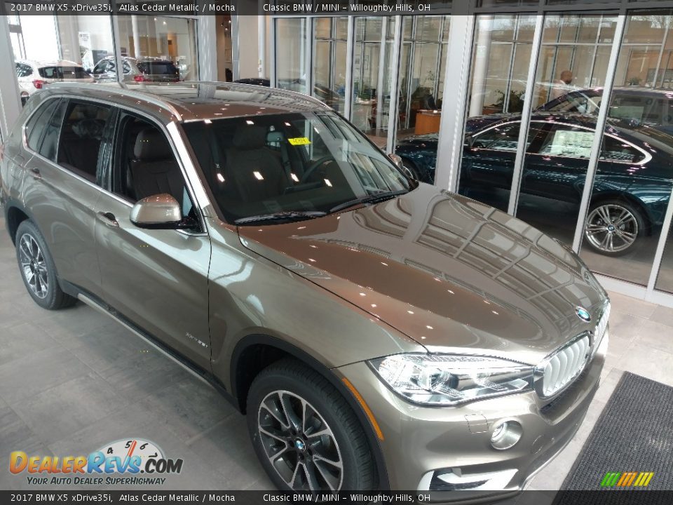 2017 BMW X5 xDrive35i Atlas Cedar Metallic / Mocha Photo #1