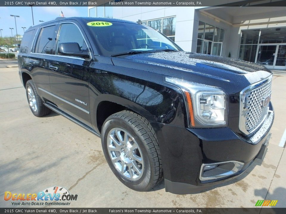 2015 GMC Yukon Denali 4WD Onyx Black / Jet Black Photo #8