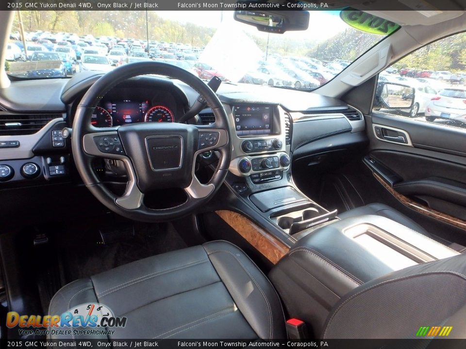 2015 GMC Yukon Denali 4WD Onyx Black / Jet Black Photo #17