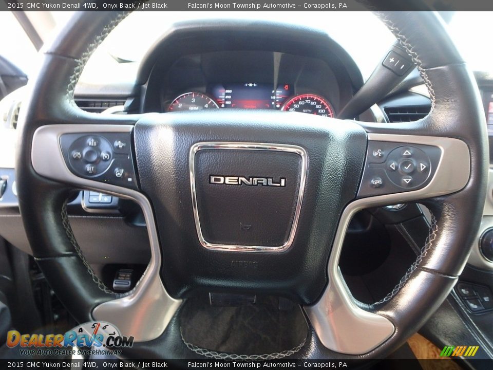2015 GMC Yukon Denali 4WD Onyx Black / Jet Black Photo #21
