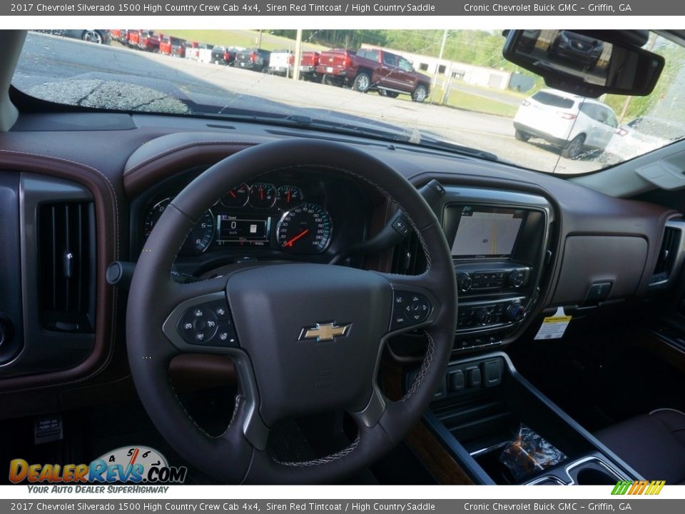 2017 Chevrolet Silverado 1500 High Country Crew Cab 4x4 Siren Red Tintcoat / High Country Saddle Photo #10