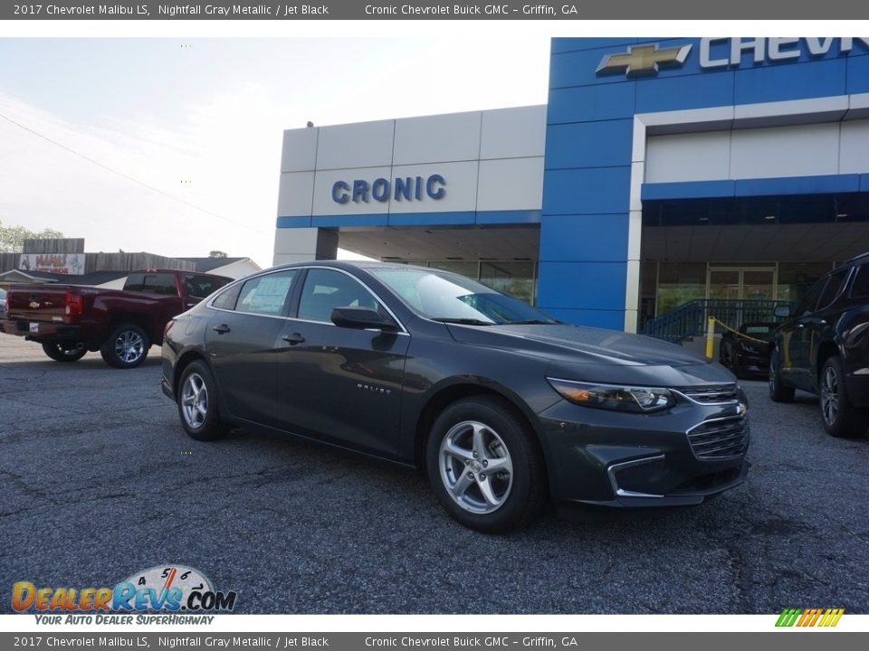 2017 Chevrolet Malibu LS Nightfall Gray Metallic / Jet Black Photo #1