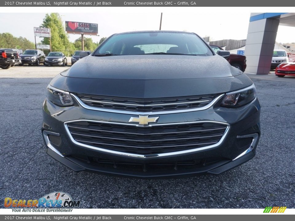 2017 Chevrolet Malibu LS Nightfall Gray Metallic / Jet Black Photo #2