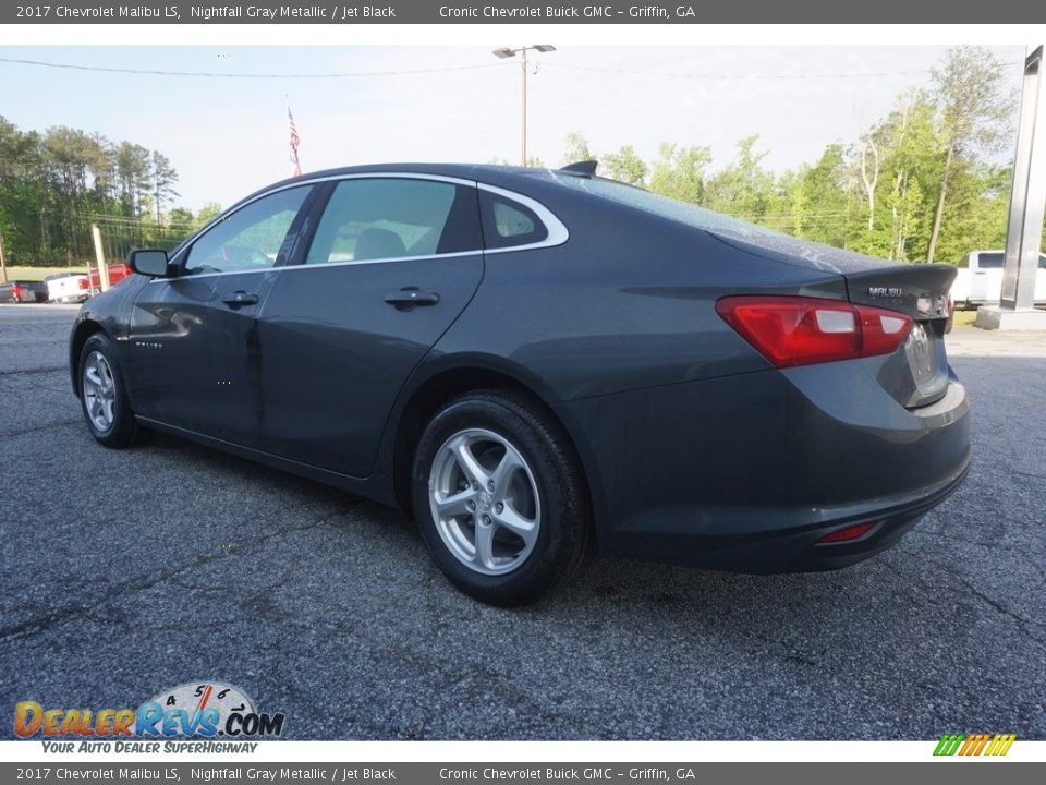 2017 Chevrolet Malibu LS Nightfall Gray Metallic / Jet Black Photo #5