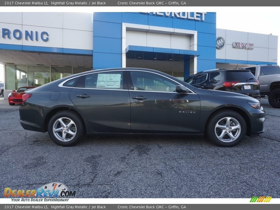 2017 Chevrolet Malibu LS Nightfall Gray Metallic / Jet Black Photo #8